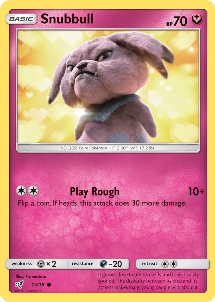 Snubbull (Holo Common) card front
