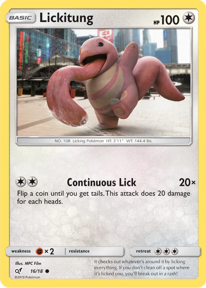 Lickitung (Holo Common) card front