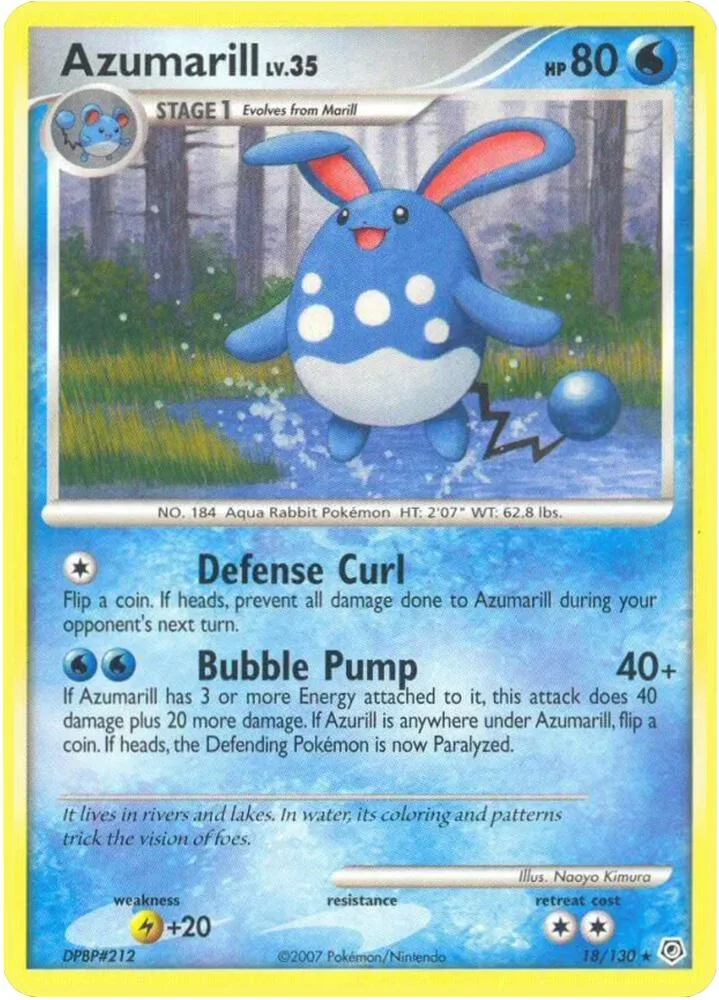 Azumarill card front