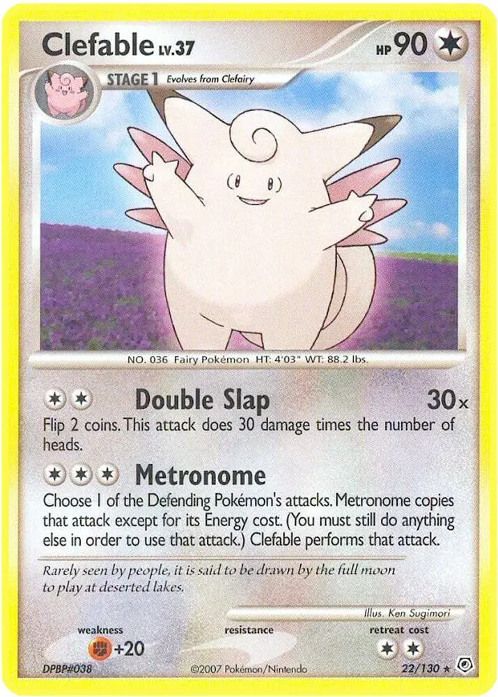 Clefable card front