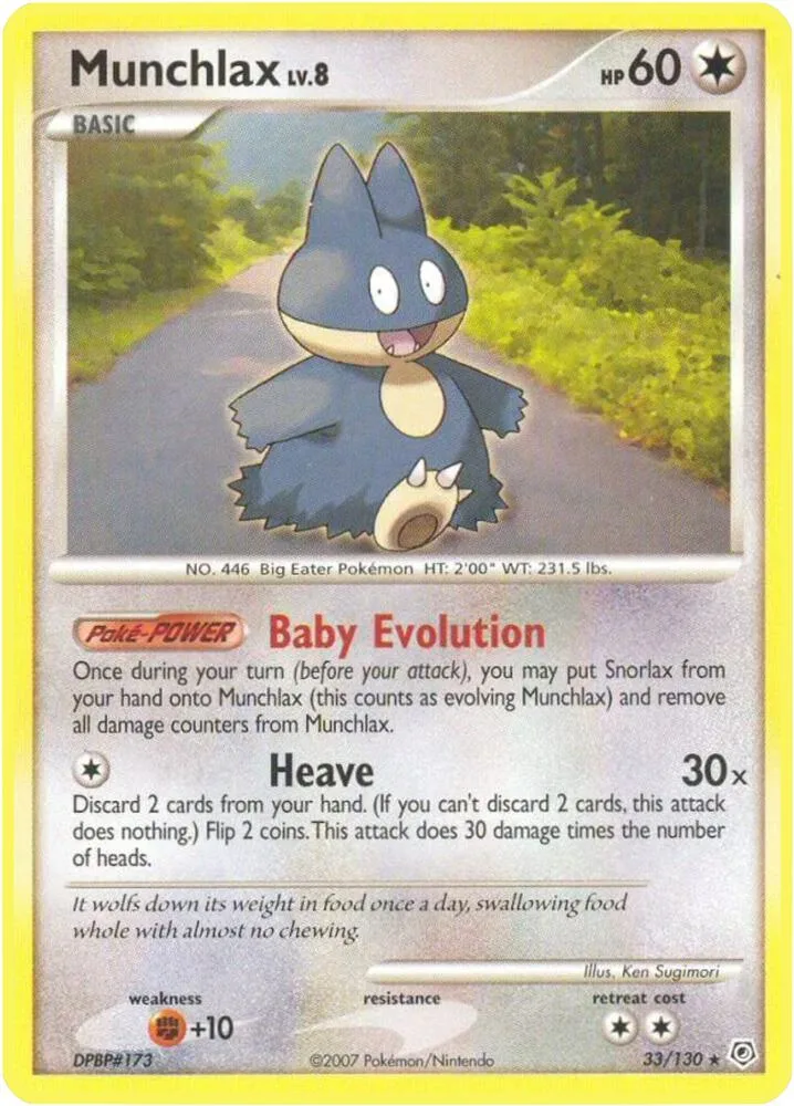 Munchlax card front