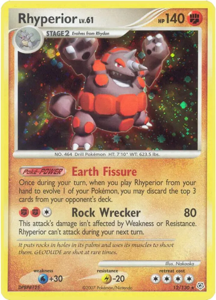 Rhyperior card front