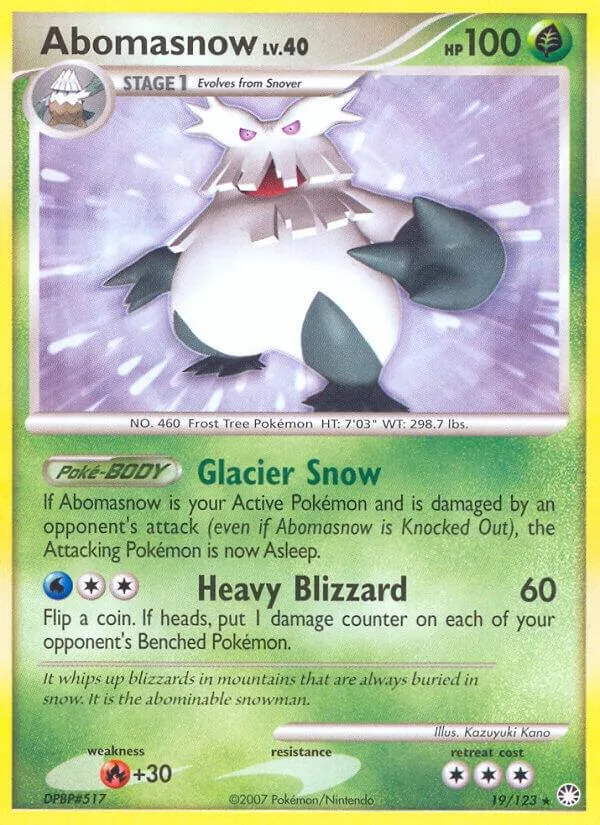 Abomasnow card front