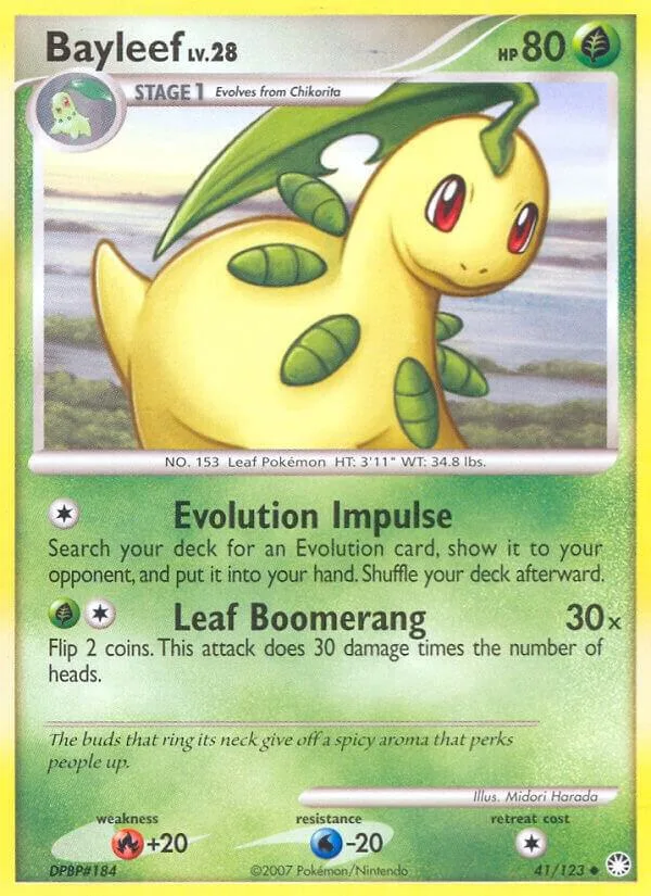 Bayleef card front