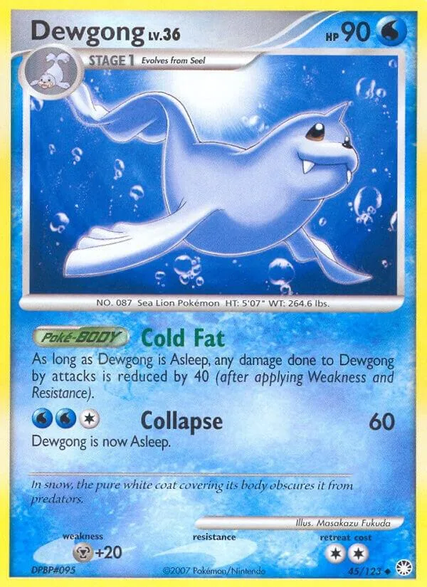 Dewgong card front