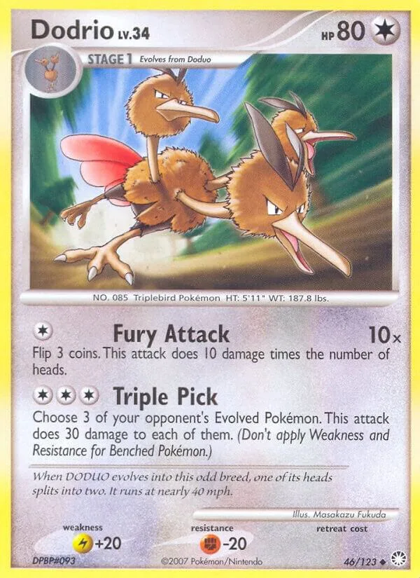 Dodrio card front
