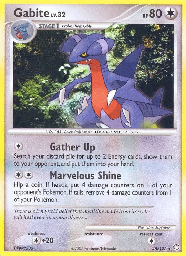 Gabite card front