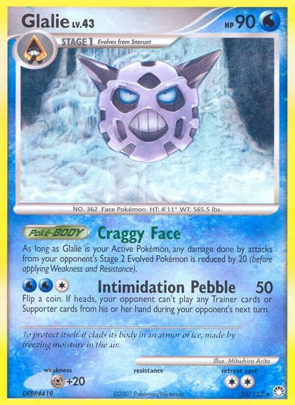 Glalie card front
