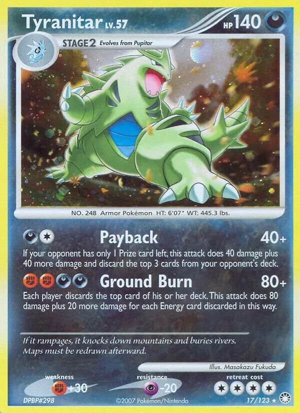 Tyranitar card front