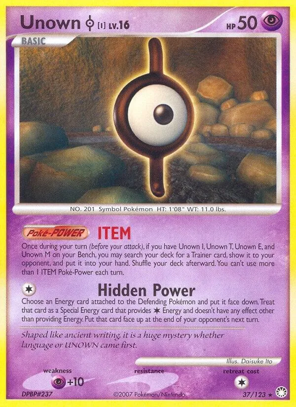 Unown [I] card front
