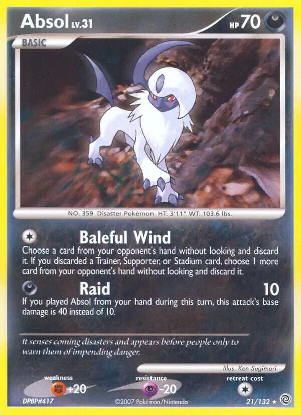 Absol card front