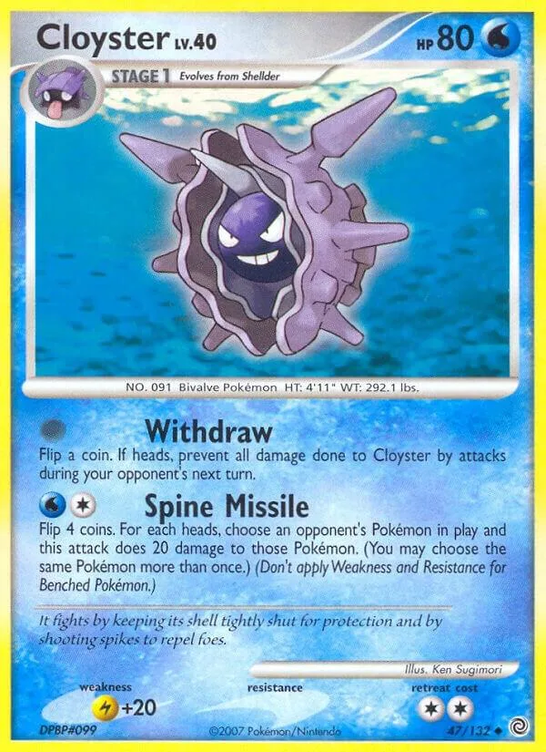 Cloyster card front