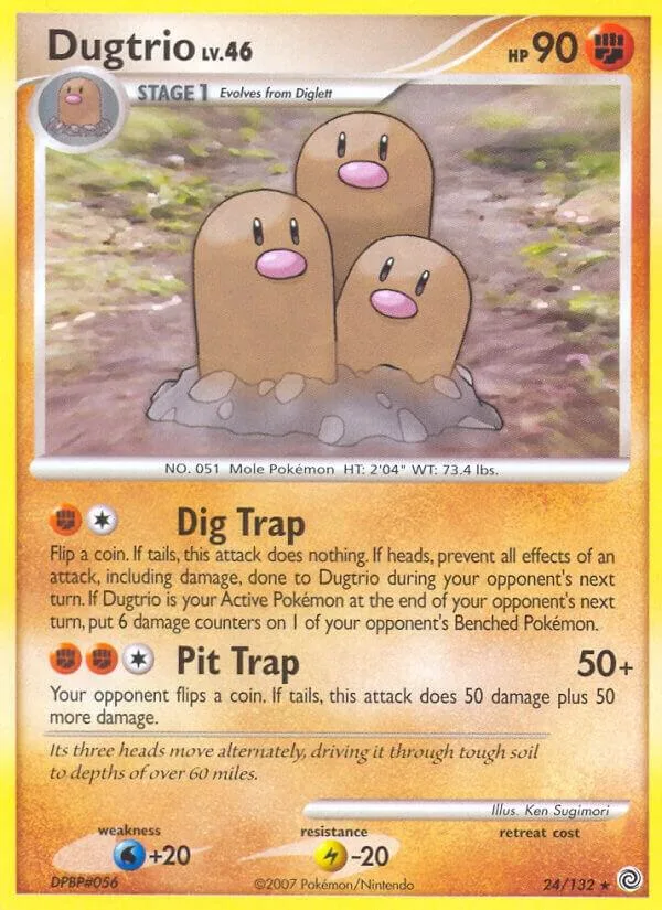 Dugtrio card front