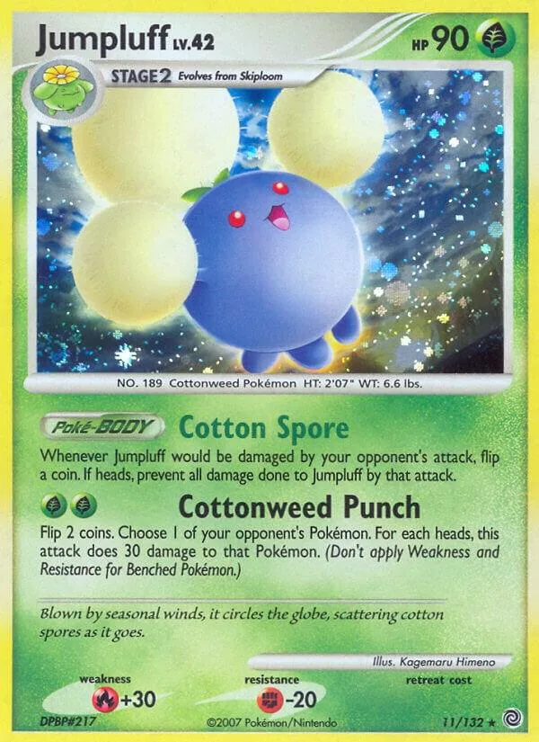Jumpluff card front