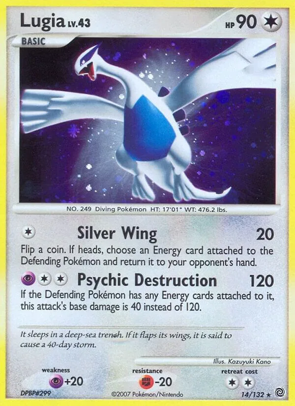 Lugia card front