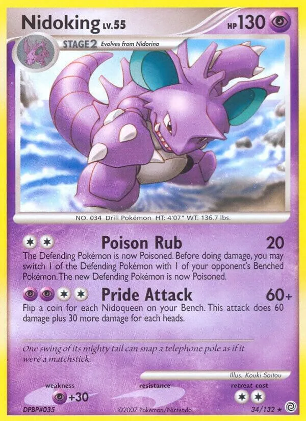 Nidoking card front