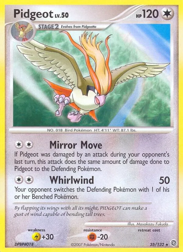 Pidgeot card front