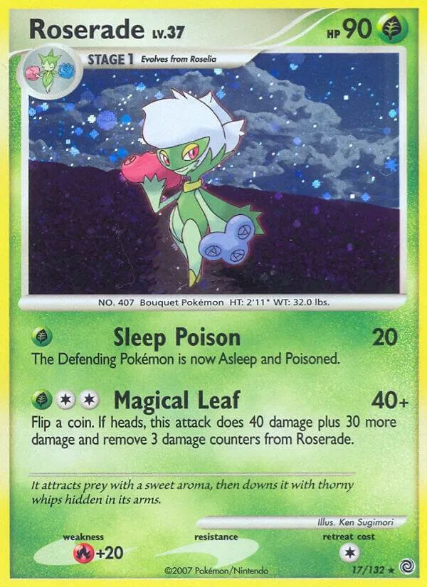 Roserade card front