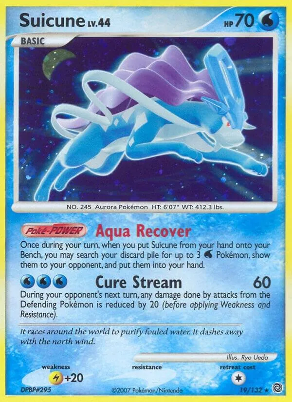 Suicune card front