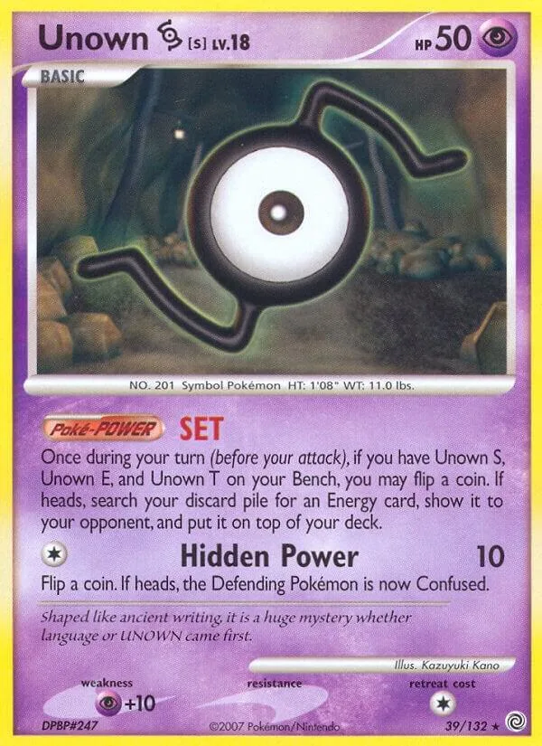 Unown [S] card front