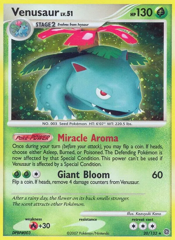 Venusaur card front