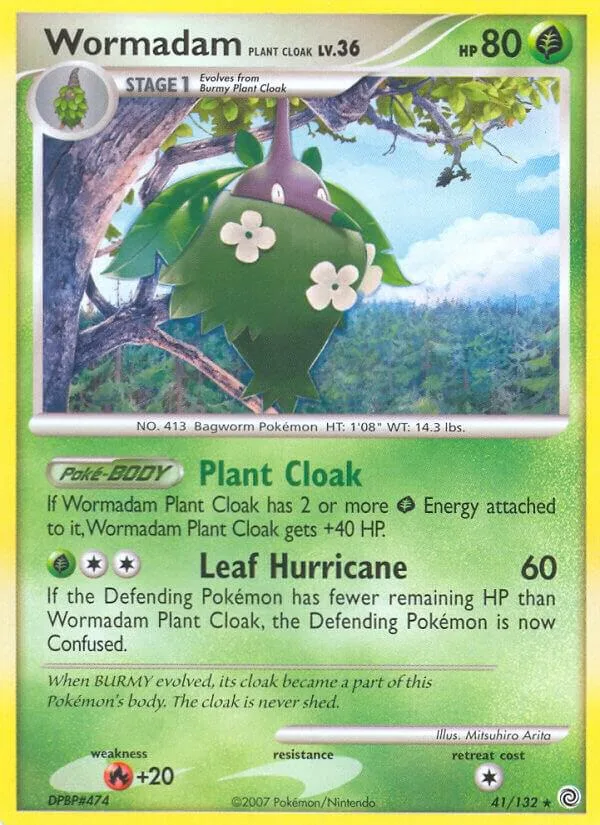 Wormadam Plant Cloak card front