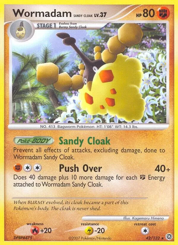 Wormadam Sandy Cloak card front