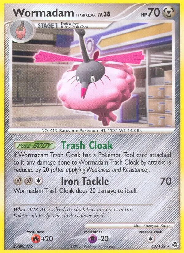 Wormadam Trash Cloak card front
