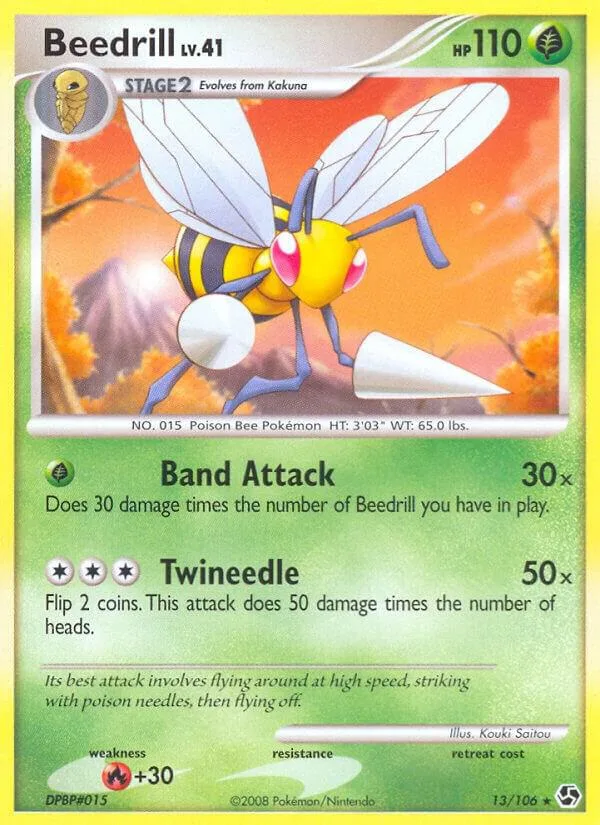 Beedrill card front