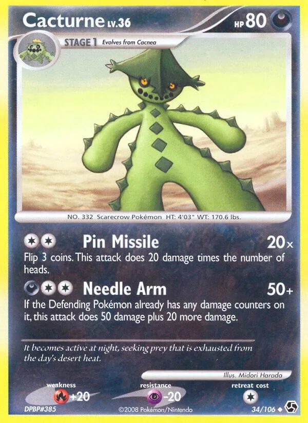 Cacturne card front