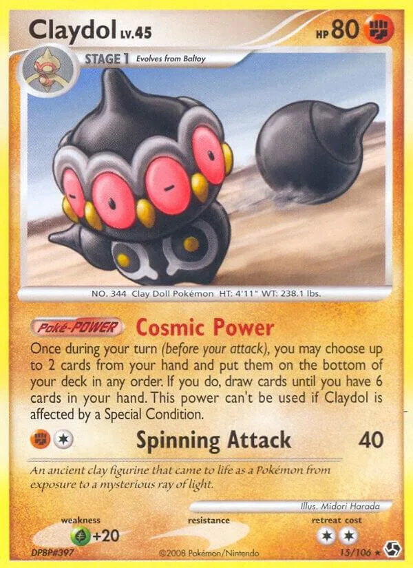 Claydol card front