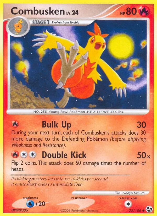 Combusken card front