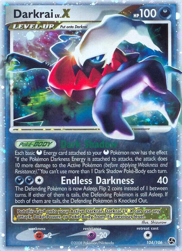 Darkrai LV.X Holofoil card
