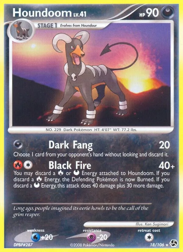 Houndoom card front