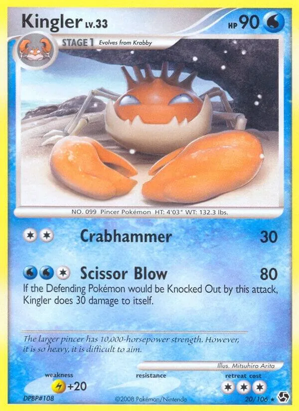 Kingler card front