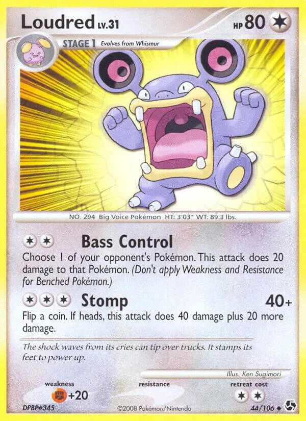 Loudred card front