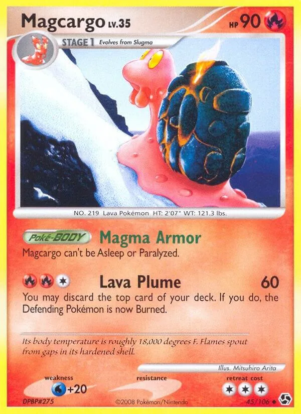 Magcargo card front