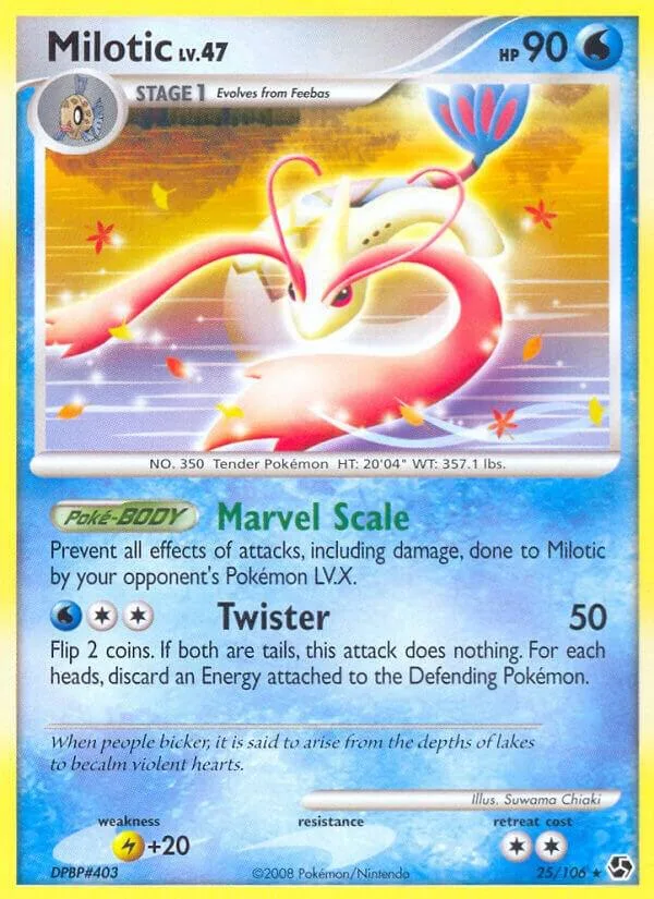 Milotic card front