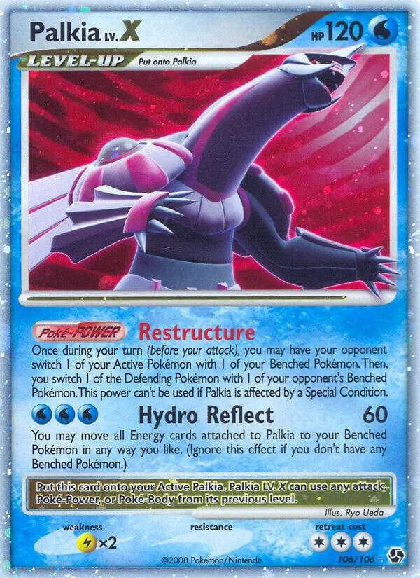 Palkia LV.X Holofoil card