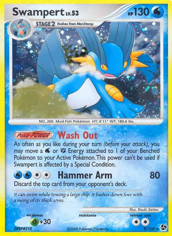 Swampert card front