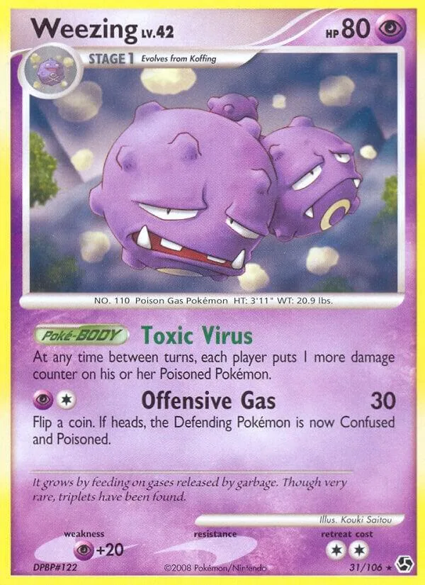 Weezing card front