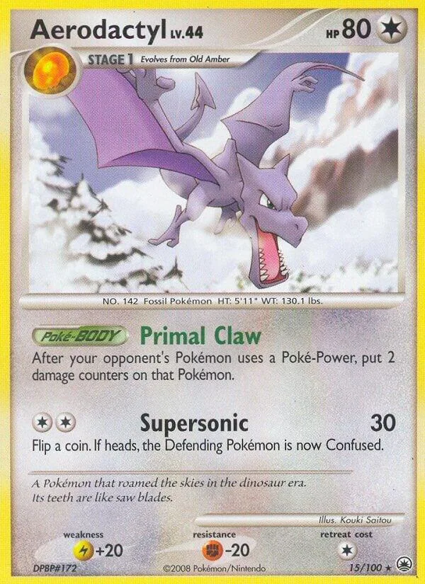 Aerodactyl card front