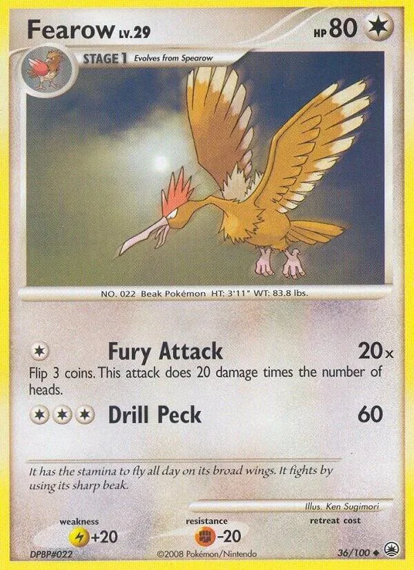 Fearow card front