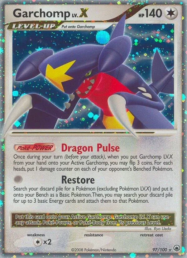 Garchomp LV.X Holofoil card
