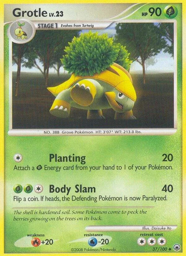 Grotle card front