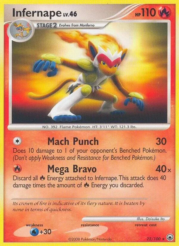 Infernape card front