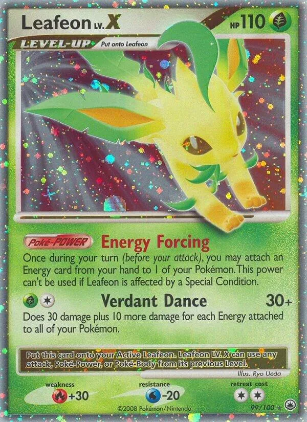 Leafeon LV.X Holofoil card