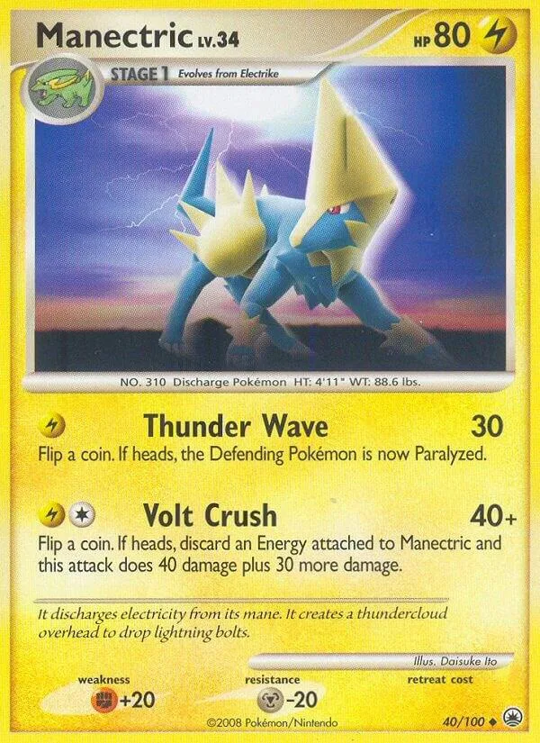 Manectric card front