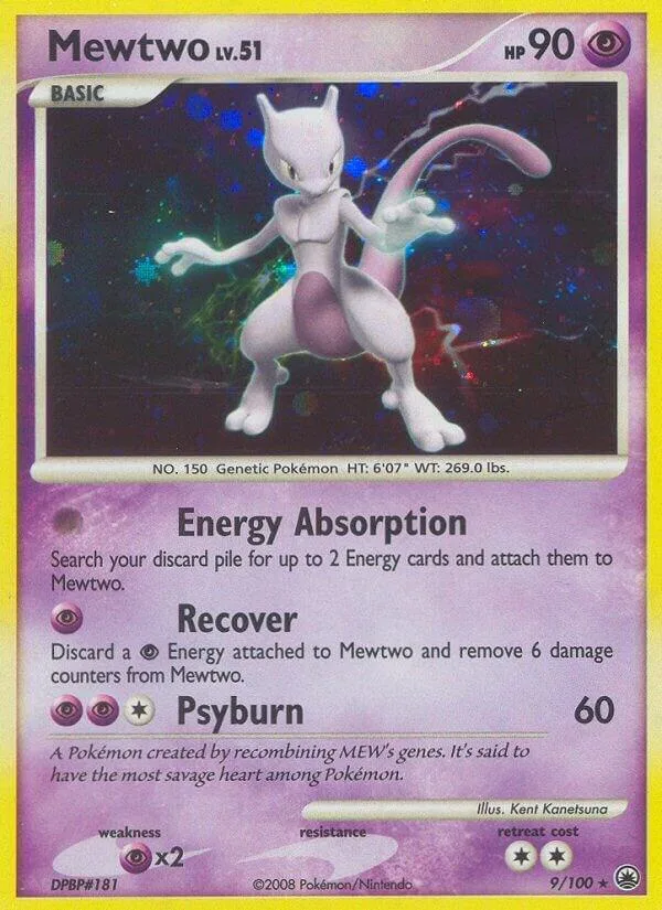 Mewtwo card front