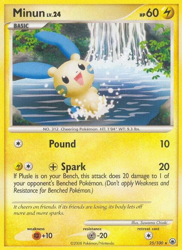 Minun card front